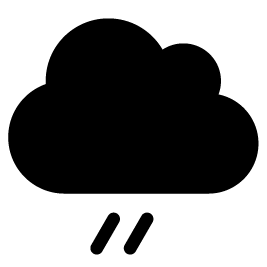 Weather icon in black
