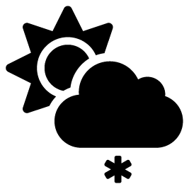 Weather icon in black