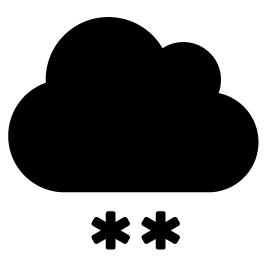 Weather icon in black