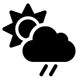 Weather icon in black