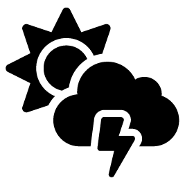 Weather icon in black