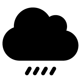 Weather icon in black